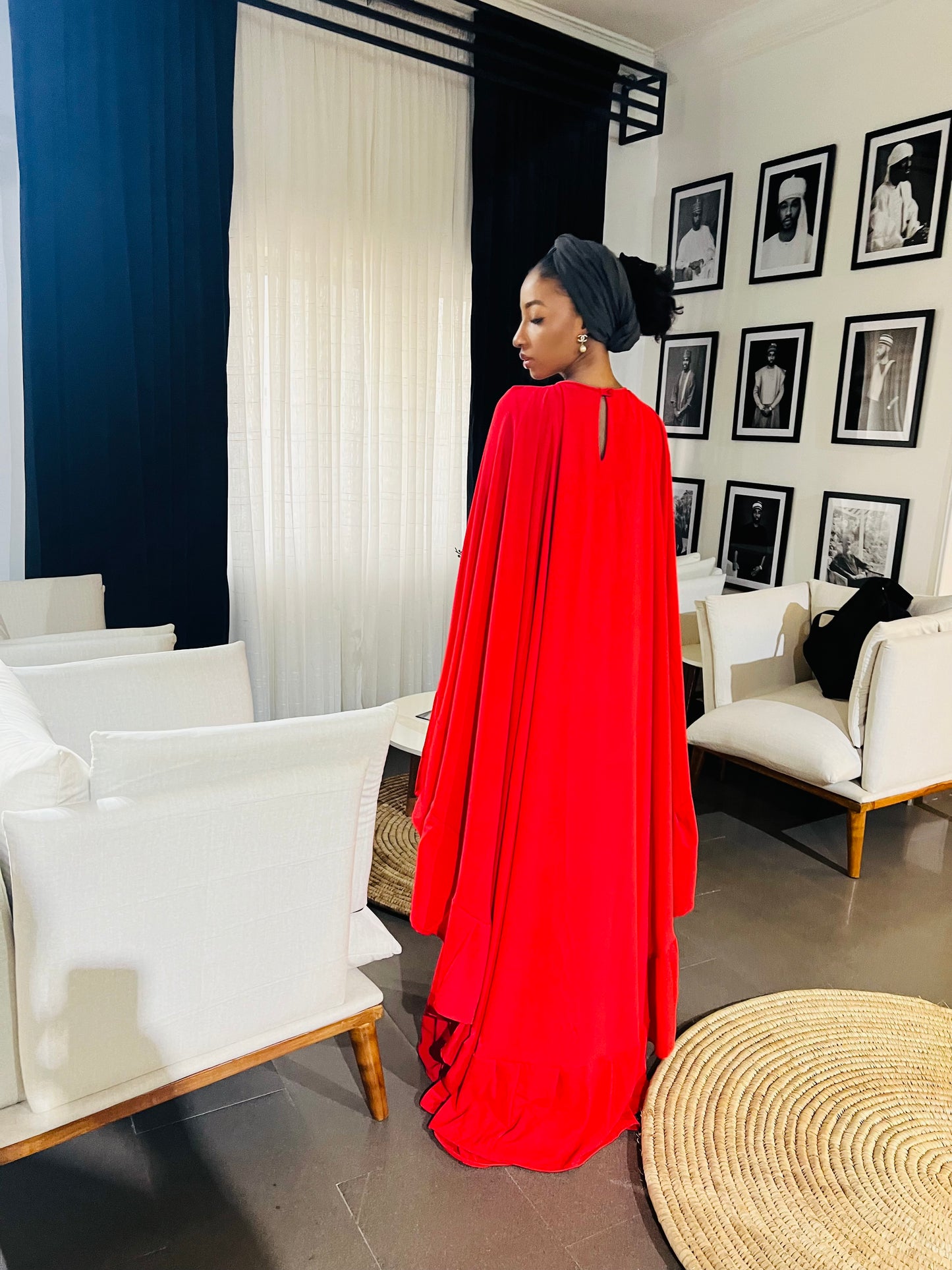 SYL Red Cape Dress
