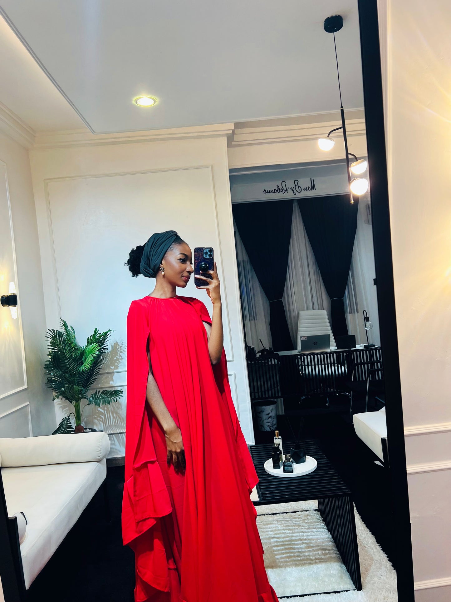 SYL Red Cape Dress